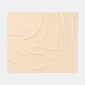 Bisque (feste Farbe) Fleecedecke (Vorderseite (Horizontal))