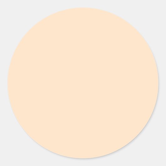Bisque (feste Farbe) Runder Aufkleber (Vorderseite)