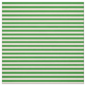 Bisque & Forest Green Linse/Streifenmuster Stoff (Muster)