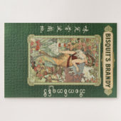 Bisquit’s Brandy Elegance: Alphonse Mucha Puzzle (Horizontal)