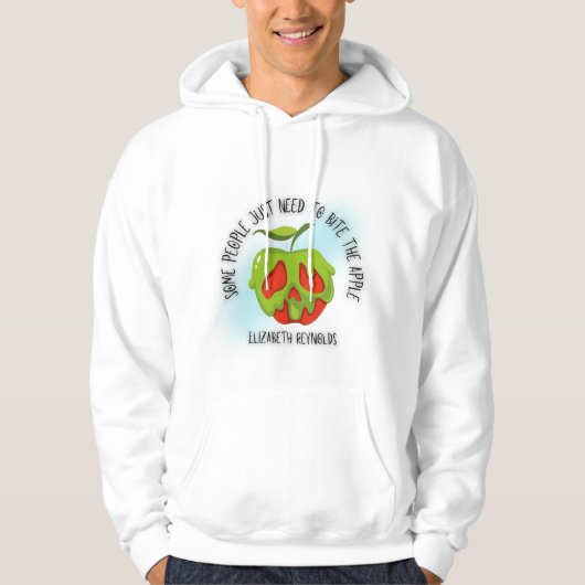 Biss den Apfel-Shirt Hoodie (Vorderseite)