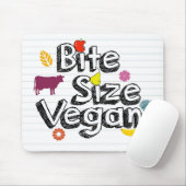Biss-Größe veganes Mousepad neues Logo (Mit Mouse)