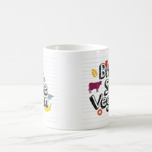 Biss-Größen-vegane Tassen-neues Logo Kaffeetasse (Mittel)