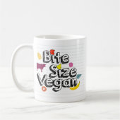 Biss-Größen-vegane Tassen-neues Logo Kaffeetasse (Links)