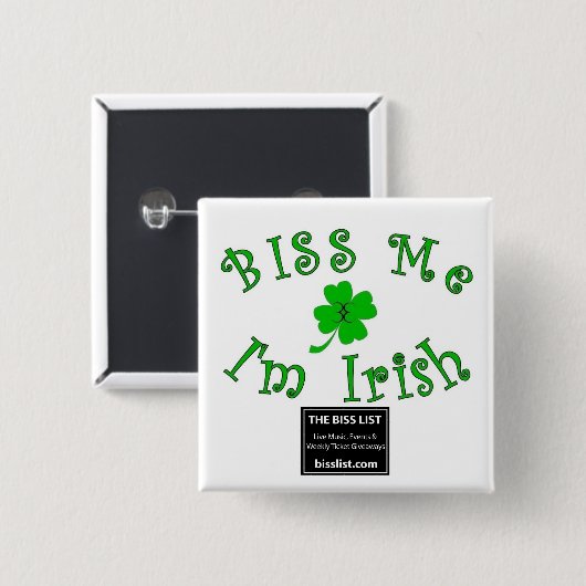 BISS ich quadratischer Knopf Button (Vorne & Hinten)