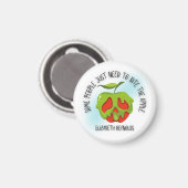 Biss in das Apfel-Shirt Magnet (Vorderseite/Rückseite)