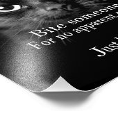 Biss jemanden fotodruck (Ecke)