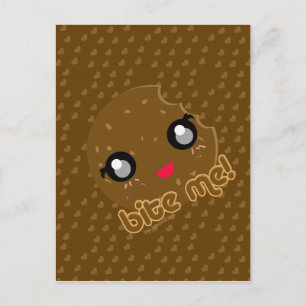 Biss mich! Cookie Edition Postkarte