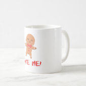 Biss mich! Gingerbread Man Kaffeetasse (VorderseiteRechts)