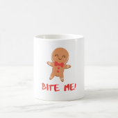 Biss mich! Gingerbread Man Kaffeetasse (Mittel)