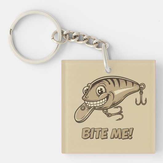 Biss mich! Lure Acrylic Schlüsselanhänger (Vorderseite)
