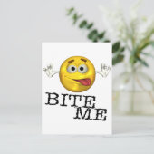Biss mich! postkarte (Stehend Vorderseite)
