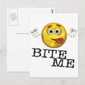 Biss mich! postkarte (Vorne/Hinten)