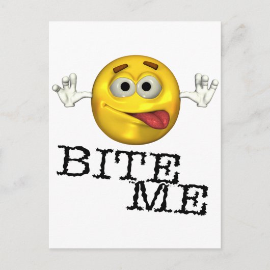 Biss mich! postkarte (Vorderseite)