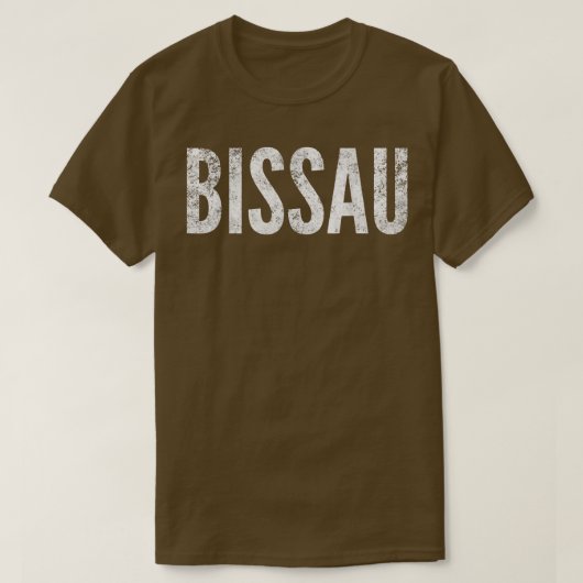 Bissau, GuineaBissau Distressed Graphic  T-Shirt (Design vorne)
