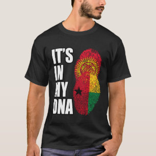Bissau Guinean und Kirgisistan Mix DNA Heritage Fl T-Shirt