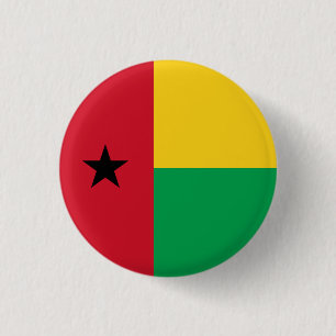 Bissau-guineische Flagge, Flagge der Guinea-Bissau Button
