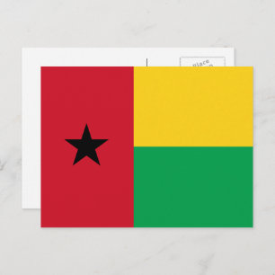 Bissau-guineische Flagge, Flagge der Guinea-Bissau Postkarte