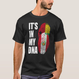 Bissau-Guineischer und peruanischer Mix-DNA-Flagge T-Shirt