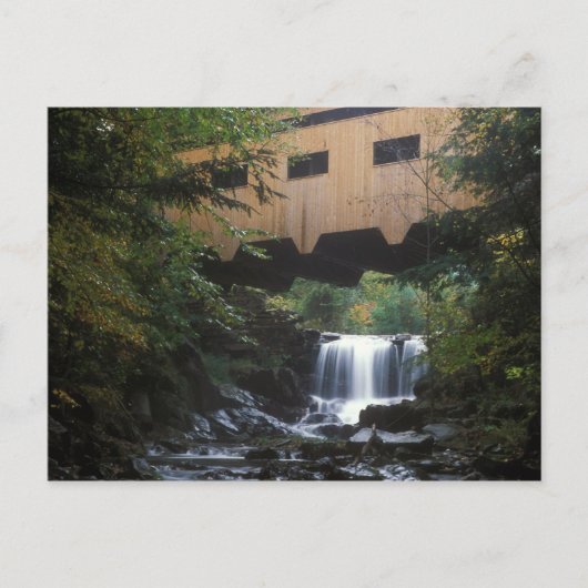 Bissell Covered Bridge Mill Brook Postkarte (Vorderseite)