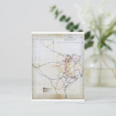 Bissell’s Bahnübergangsplan von Texas (1891).jpg Postkarte (Stehend Vorderseite)