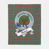 Bisset Clan Abzeichen Tartan Kariert Fleecedecke (Vorderseite)