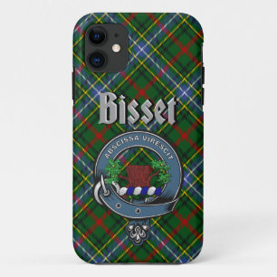Bisset Clan Abzeichen & Tartan Phone Case