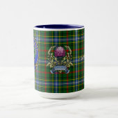 Bisset Clan Abzeichen & Tartan Tasse (Zentrum)
