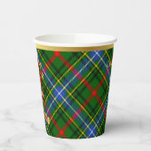 Bisset Personalisiert Tartan Christmas Pappbecher (Links)