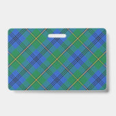 Bissiger Clan Johnstone Johnston Tartan Ausweis (Rückseite)