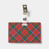 Bissiger Clan MacNaughton MacNachtan Tartan Ausweis (Back with Clip)