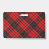 Bissiger Clan MacQueen Tartan Ausweis (Rückseite)