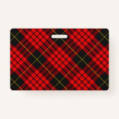 Bissiger Clan MacQueen Tartan Ausweis (Rückseite)