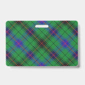 Bissiger ClanDavidsonTartan Ausweis (Rückseite)