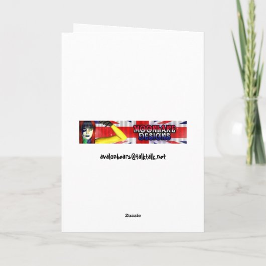 Bissiges Geburtstags-glückliches Karte (Rückseite)