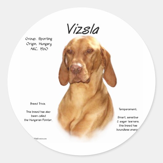 Bissla-Geschichtsdesign Runder Aufkleber (Vorderseite)