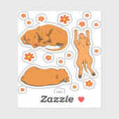 Bisslas stilisierte Zeichnungen Aufkleber (Blatt)