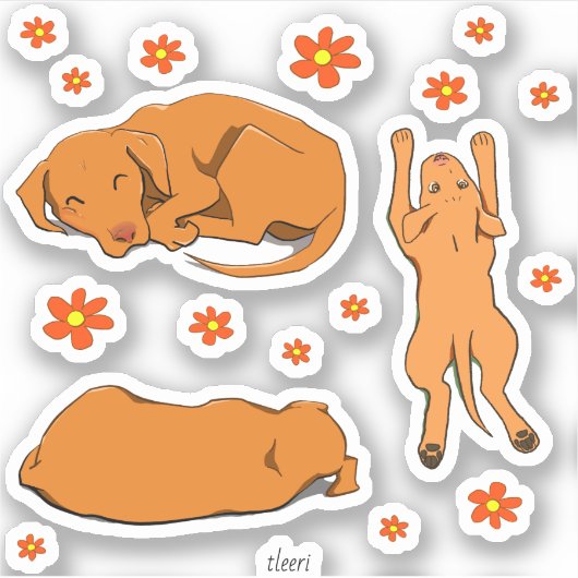 Bisslas stilisierte Zeichnungen Aufkleber (Vorderseite)