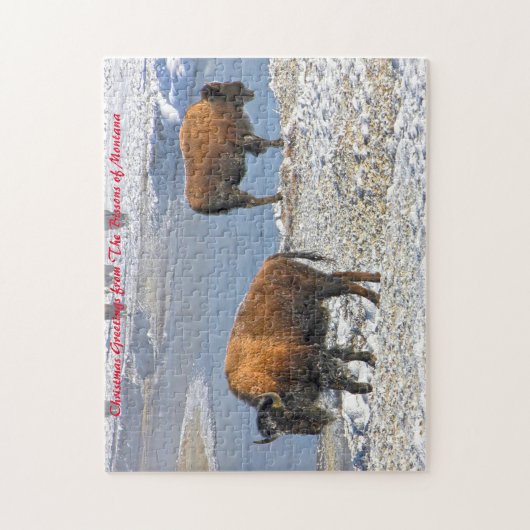 Bisson Montana - Weihnachtsgrüße Puzzle (Vertikal)