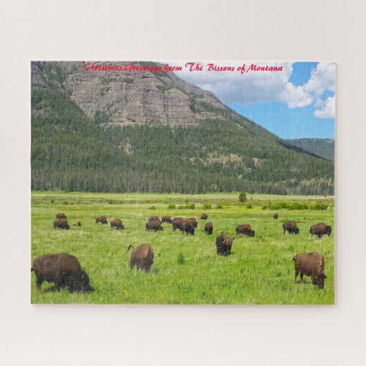 Bisson Montana - Weihnachtsgrüße Puzzle (Horizontal)