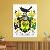 Bisson-Wappen Leinwanddruck (Insitu (Wohnzimmer))