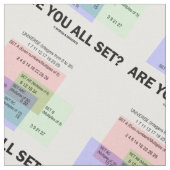 Bist du alle Set? Set Theory Math Spaß Nummern Stoff (Nahaufnahme)