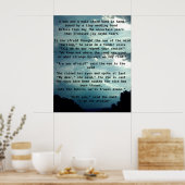 BIST DU ANGST, SAGTE DER MANN DAS MAID-Gedicht? Poster (Küche)