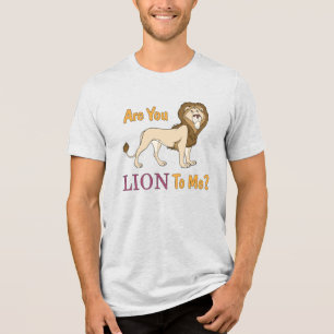 Bist du auf mich LIEBEN? Puff Tri-Blend Shirt