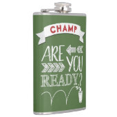 Bist du bereit? Bier Pong Football-ähnliche KAMP Flachmann (Rechts)