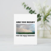 Bist du bereit für den nächsten Haboob? (Stausturm Postkarte (Stehend Vorderseite)