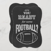 Bist du bereit für einen Fußball? Einladung (Vorne/Hinten)