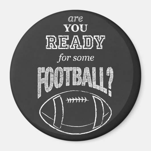 Bist du bereit für Fußball? Magnet (Vorne)