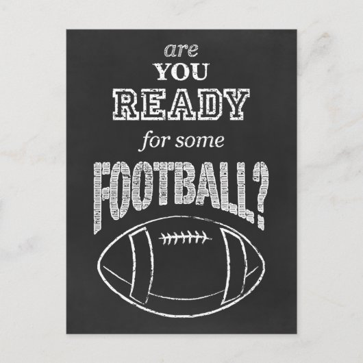 Bist du bereit für Fußball? Postkarte (Vorderseite)