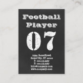 Bist du bereit für Fußball? Visitenkarte (Rückseite)